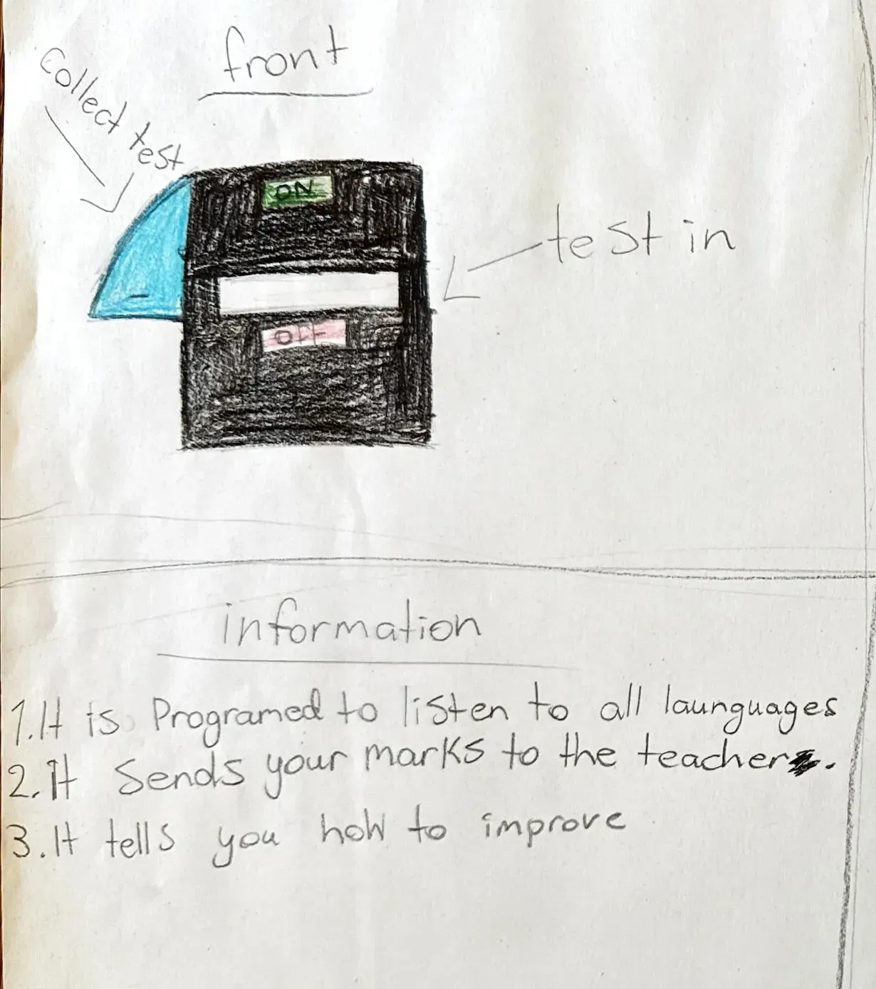 Scanner that quickly marks tests and gives feedback